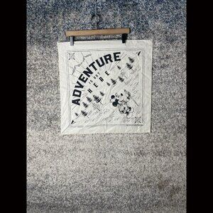 Disney's D23 Mickey Mouse Adventure Is Out Here Bandana MADE IN‎ USA 100% Cotton
